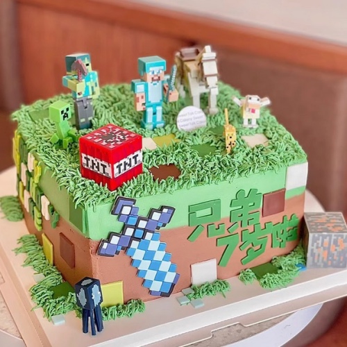 游戏迷我的世界蛋糕